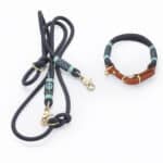 Hund Blue Sea Halsband + Leine